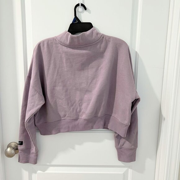 Calvin Klein Performance Mauve Crop Top Pullover - Picture 5 of 5